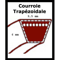 courroie pour tondeuse mac culloch M5553 D