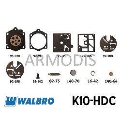 kit réparation avec pointeau pour carburateur walbro K10-HDC