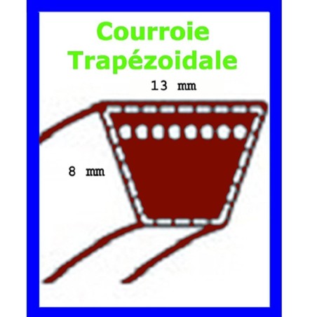 courroie pour bernard loisirs BL10567