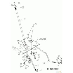 Bague de colonne de direction pour MTD et Cub Cadet