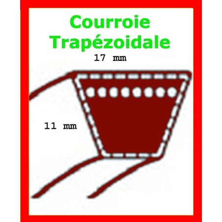 Courroie de coupe MTD Smart RC 125