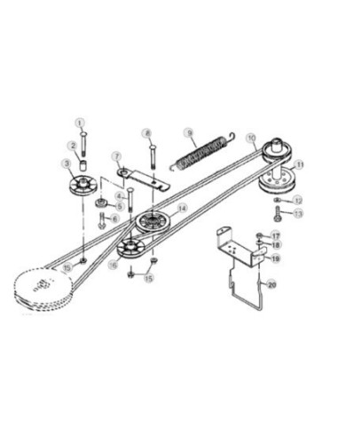 Poulie pour sabre 1742HS (John deere)