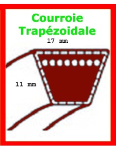 Courroie de coupe pour Emak Crossjet 92 Evo
