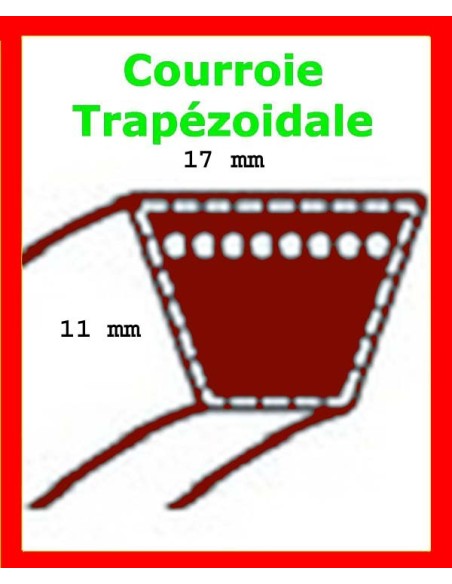 Courroie de coupe pour Emak Crossjet 92 Evo