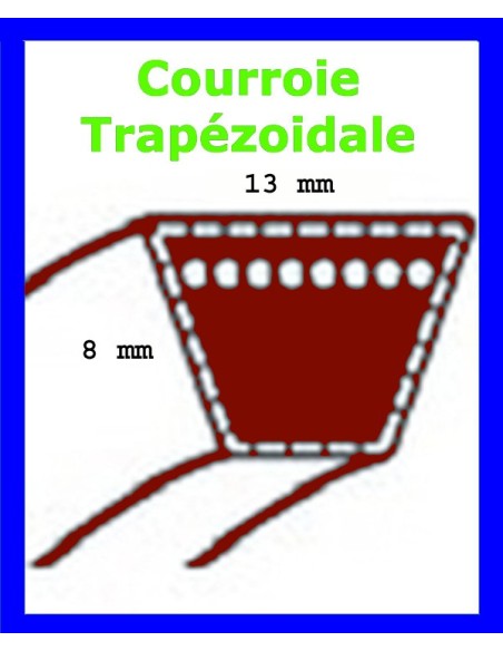 Courroie de traction pour Emak Crossjet 92 Evo
