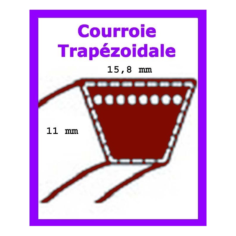 courroie de coupe pour verts loisirs VLBI20H122